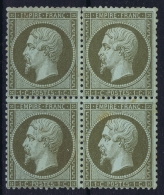 France : Yv Nr 19   MH/* Flz/ Charniere + Postfrisch/neuf Sans Charniere /MNH/** Signe  Brun - 1862 Napoléon III.