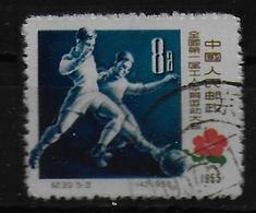 CHINE N° 1095 Oblitere Football Soccer Fussball - Used Stamps