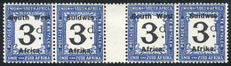 6 SOUTH WEST AFRICA: Sc.J37, Gutter Pair, Very Nice! - South West Africa (1923-1990)