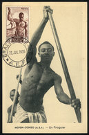 11 FRENCH EQUATORIAL AFRICA: Maximum Card Of 23/JUL/1955: A Pirogue Driver, VF Quality - Altri & Non Classificati