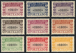 13 PORTUGUESE AFRICA: Yvert 1/9, 1945 Complete Set Of 9 Values, Mint Lightly Hinged, VF Quality! - Portuguese Africa