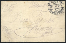 35 GERMANY: Feldpost Lettercard Mailed On 27/NO/1914, VF Quality! - Altri & Non Classificati