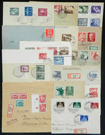 55 GERMANY: 15 Covers Used Between 1936 And 1944 With Very Attractive Postages, VF Quality! - Other & Unclassified