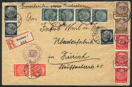 56 GERMANY: Registered Cover Sent From Zonstanz To Zürich On 1/FE/1936 With Nice Multicolor Postage! - Altri & Non Classificati
