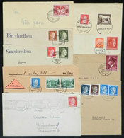 70 GERMANY: 9 Covers Of 1941/1944, With Interesting Postages And/or Cancels! - Other & Unclassified