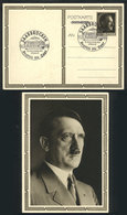 79 GERMANY: Postal Card Illustrated On Back With View Of Hitler, With Special Saar Postmark Of 20/AP/1939 For His 50th B - Sonstige & Ohne Zuordnung