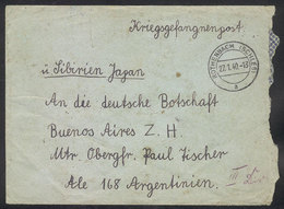 82 GERMANY: WWII INTERNED GERMAN SAILORS OF CRUISER GRAF SPEE IN ARGENTINA: Cover Sent From Rothenbach On 27/JA/1940 To  - Other & Unclassified