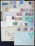 93 GERMANY: 15 Covers Used Between 1946 And 1960, Many To Argentina, With Some Nice And Interesting Postages, Some Censo - Sonstige & Ohne Zuordnung