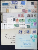 93 GERMANY: 15 Covers Used Between 1946 And 1960, Many To Argentina, With Some Nice And Interesting Postages, Some Censo - Andere & Zonder Classificatie