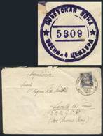 96 GERMANY: Cover Sent From Dippoldiswalde To Argentina On 27/MAY/1950, Franked With 50Pf., With Interesting Russian Cen - Altri & Non Classificati