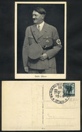 116 GERMANY: Hitler Smiling, PC Used In 1938, Excellent Quality - Other & Unclassified