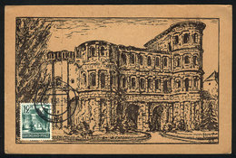 126 GERMANY - FRENCH OCCUPATION - R.PFALZ: Maximum Card Of 20/JA/1948: The Porta Nigra, Trier, Fine Quality - Other & Unclassified