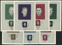137 EAST GERMANY: 7 Maximum Cards Of 1960: Sachsenhausen Victims, With Special Postmark ""Kampf Gegen Den Faschismus"",  - Andere & Zonder Classificatie