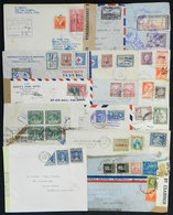 140 CENTRAL AMERICA: 16 Covers Or Cards Sent To Argentina Between 1939 And 1945, Almost All CENSORED, Fine General Quali - Sonstige & Ohne Zuordnung