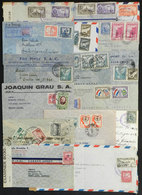 141 LATIN AMERICA: 16 Covers Or Cards Sent To Argentina Between 1940 And 1945, Several CENSORED, Fine General Quality (s - Other & Unclassified