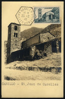 153 FRENCH ANDORRA: Maximum Card Of FE/1946: St. Joan De Caselles (Canillo), VF Quality - Maximumkarten (MC)