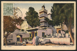 177 ALGERIA: ALGIERS: Mosque Sidi Abderrahman, Maximum Card Of AP/1943, VF Quality - Cartes-maximum