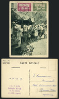 190 ALGERIA: Handsome PC With View Of The Arab Market In Algiers, Sent To Argentina On 22/MAR/1938, Unusual Destination! - Altri & Non Classificati