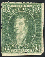 262 ARGENTINA: GJ.23, 10c. Dull Impression, Mint, Good Example, Catalog Value US$100. - Ungebraucht