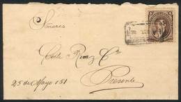 295 ARGENTINA: Lettersheet (memorandum) Franked By GJ.36 Alone, Used In Buenos Aires, Cancelled OFICINA DE BUZONISTAS 4/ - Altri & Non Classificati