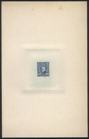 330 ARGENTINA: Year 1889, Sudamericana Issue, Die Proof Of An UNISSUED Value Of 24c. Vicente López In Dark Ultramarine,  - Autres & Non Classés