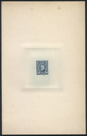 330 ARGENTINA: Year 1889, Sudamericana Issue, Die Proof Of An UNISSUED Value Of 24c. Vicente López In Dark Ultramarine,  - Other & Unclassified