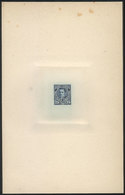333 ARGENTINA: Year 1889, Sudamericana Issue, Die Proof Of An UNISSUED Value Of 25c. Alvear In Steel Blue, 13 X 20.50 Cm - Autres & Non Classés