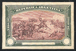 362 ARGENTINA: Year 1910 Centenary Of The Revolution, Battle Of Suipacha (unadopted Design), Die Essay Manufactured With - Altri & Non Classificati