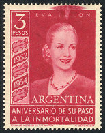 423 ARGENTINA: GJ.1030, With Attractive Printing VARIETY At Top (smeared Ink), Very Nice! - Altri & Non Classificati