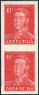 424 ARGENTINA: GJ.1041P, IMPERFORATE PAIR Variety, VF Quality. - Other & Unclassified