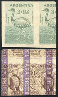 437 ARGENTINA: GJ.1163, 1960 Ñandu, PROOF Printed In A Color Similar To The Issued One, On Special Paper For Specimens,  - Other & Unclassified