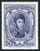 440 ARGENTINA: GJ.1317A, On IMPORTED UNSURFACED Paper, Very Lightly Hinged, VF! - Altri & Non Classificati