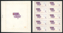 524 ARGENTINA: OCA: Rare Booklet Of 60 Self-adhesive Stamps Of 1P., Complete, Excellent Quality! - Sonstige & Ohne Zuordnung