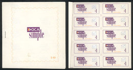 524 ARGENTINA: OCA: Rare Booklet Of 60 Self-adhesive Stamps Of 1P., Complete, Excellent Quality! - Altri & Non Classificati