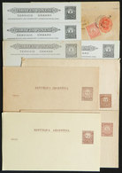 530 ARGENTINA: 8 Varied Postal Cards And Wrappers, Interesting! - Postal Stationery