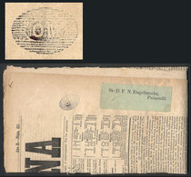 537 ARGENTINA: La Nación Newspaper Of 11 February 1864, Sent To Paysandú (Uruguay) Without Postage, With Barred Oval OM  - Sonstige & Ohne Zuordnung