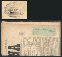 537 ARGENTINA: La Nación Newspaper Of 11 February 1864, Sent To Paysandú (Uruguay) Without Postage, With Barred Oval OM  - Altri & Non Classificati