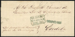 548 ARGENTINA: Official Folded Cover Sent On 31/AU/1879 By The Supervisor Of Escuela Fiscal De Caminiaga To The General  - Sonstige & Ohne Zuordnung