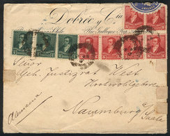 562 ARGENTINA: Cover Sent From RÍO GALLEGOS To Germany In AP/1899 Franked With 36c., On Back There Is An Interesting BLU - Sonstige & Ohne Zuordnung