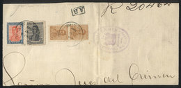 583 ARGENTINA: Large Fragment Of A Registered Cover Used In Rio Cuarto On 17/AU/1922, Nice Postage Of 1.52P., VF Quality - Altri & Non Classificati