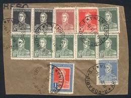 600 ARGENTINA: Fragment Of Parcel Post Cover Used On 14/JUL/1931, With Nice Postage Of $3.15 Consisting Of Stamps Of The - Sonstige & Ohne Zuordnung