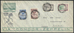 607 ARGENTINA: Cover Sent By ZEPPELIN To Germany On 27/OC/1932, Franked With 4 Different Stamps Of The First Airmail Iss - Sonstige & Ohne Zuordnung