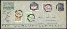 610 ARGENTINA: Cover Sent By ZEPPELIN To Germany On 27/OC/1932, Franked With 4 Different Stamps Of The First Airmail Iss - Sonstige & Ohne Zuordnung