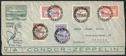 611 ARGENTINA: Cover Sent By ZEPPELIN To Germany On 27/OC/1932, Franked With 5 Different Stamps Of The First Airmail Iss - Sonstige & Ohne Zuordnung