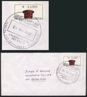 673 ARGENTINA: Cover Used In Buenos Aires On 1/MAY/1999, Franked With Variable Value Stamp GJ.15 (red Mailbox 1P.), VF Q - Sonstige & Ohne Zuordnung