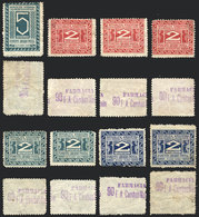 677 ARGENTINA: CAJA DE AHORRO POSTAL: Lot Of Stamps Of Fomento De Ahorro Postal, All With Violet Contral Mark On Back, I - Sonstige & Ohne Zuordnung