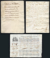 717 ARGENTINA: Circa 1800: Lot Of Documents Related To The Business Of The Matta Family, Including Several Bills Of Ladi - Sonstige & Ohne Zuordnung