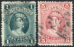 725 AUSTRALIA: Sc.76 + 78, Used, Very Fine Quality, Catalog Value US$285. - Neufs