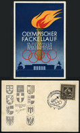 741 AUSTRIA: Card With Special Postmark Of The 1936 Olympic Games, Very Nice! - Other & Unclassified