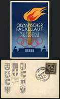 741 AUSTRIA: Card With Special Postmark Of The 1936 Olympic Games, Very Nice! - Sonstige & Ohne Zuordnung